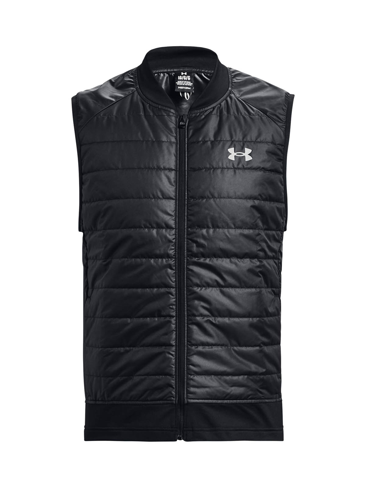 PARKA SIN MANGAS RUNNING  HOMBRE LAUNCH INSULATED NEGRO UA - 1
