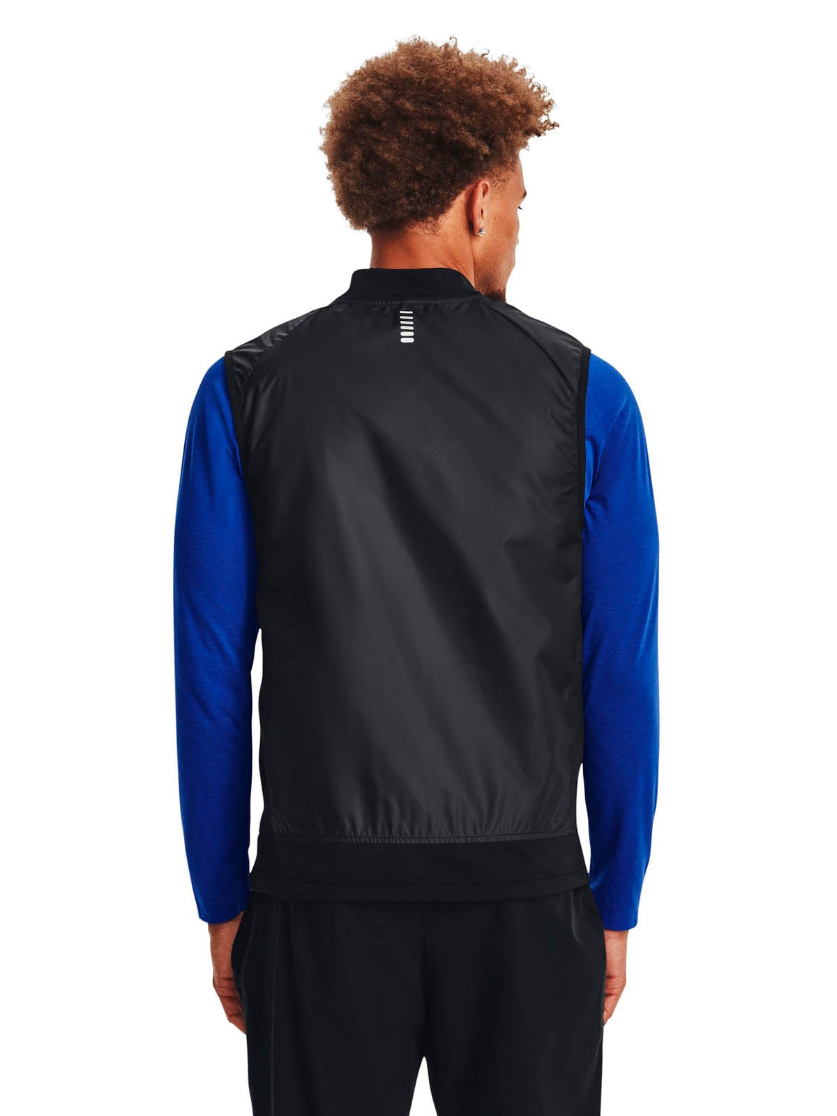 PARKA SIN MANGAS RUNNING  HOMBRE LAUNCH INSULATED NEGRO UA - 5