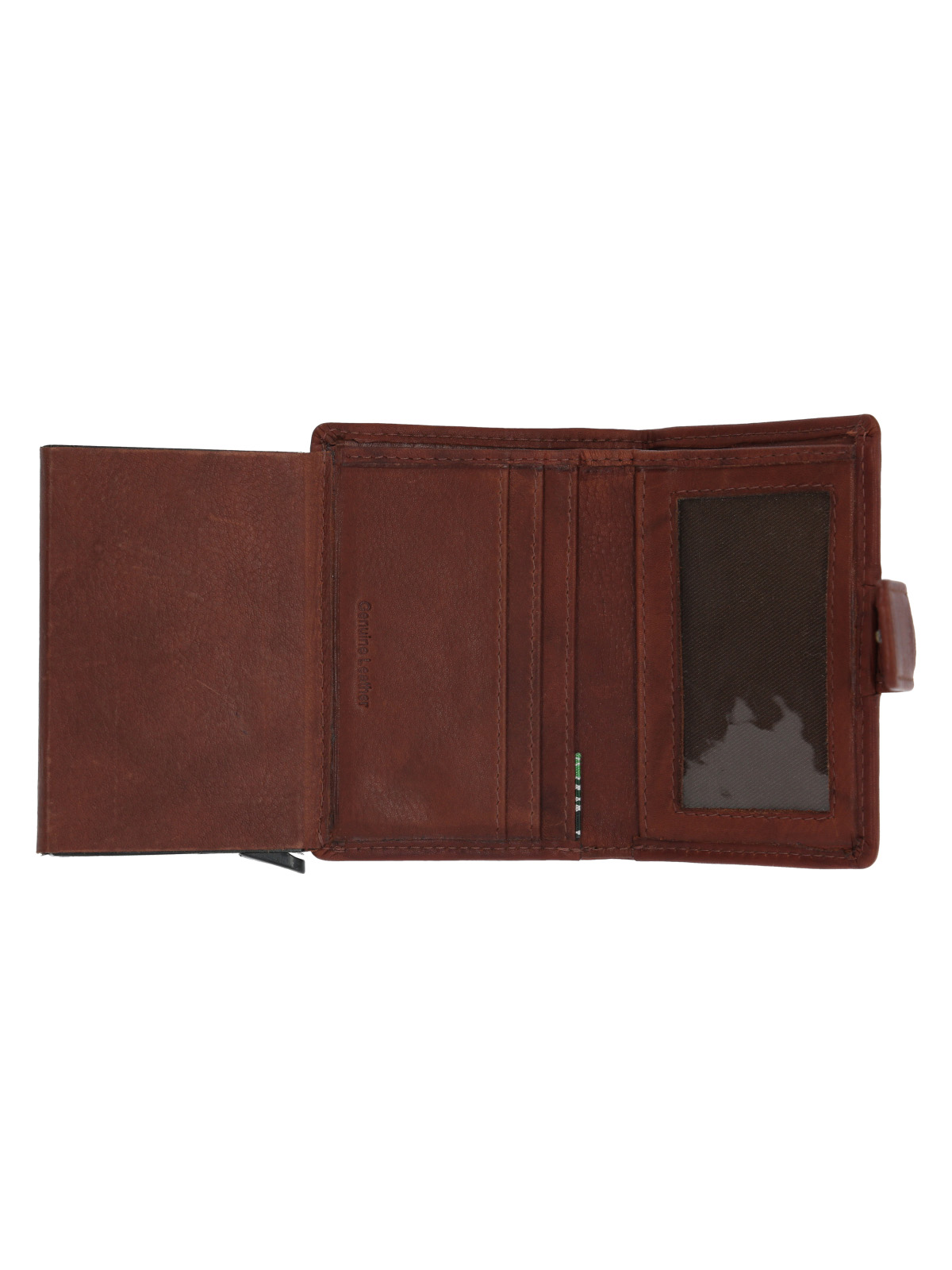 BILLETERA CUERO HOMBRE AQ MULTICARDS CAFE  ROCKFORD - 4