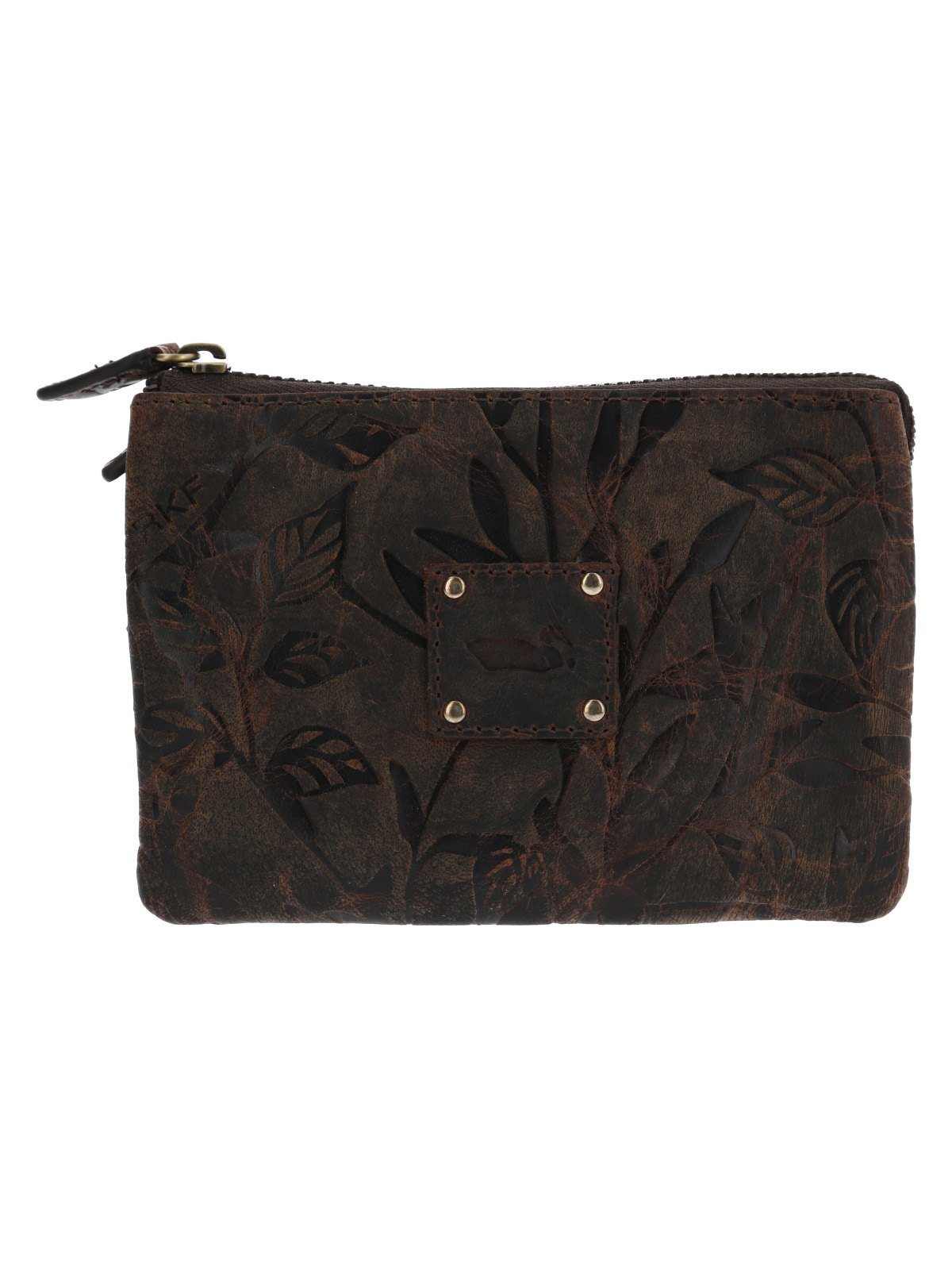 BILLETERA CUERO MUJER HU LEAVES POUCH CAFE  ROCKFORD - 1