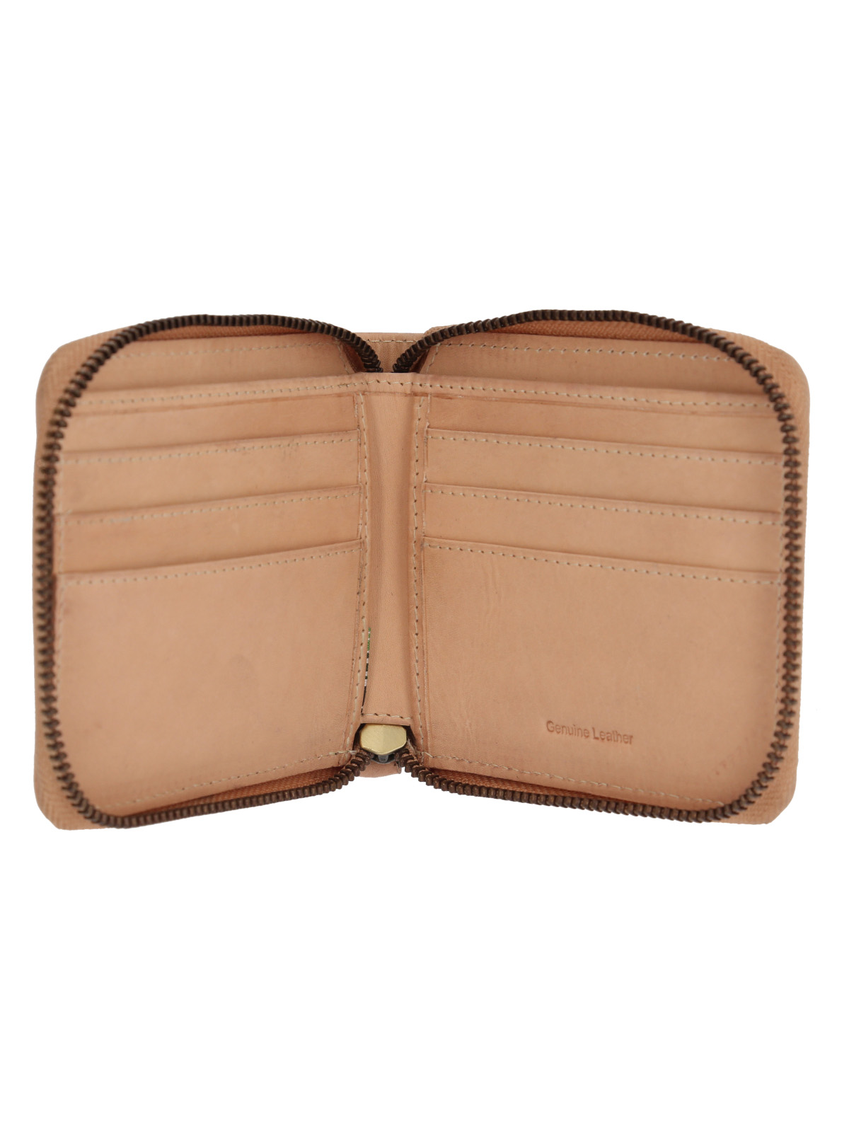 BILLETERA CUERO UNISEX CR ZIPPER JAMES BEIGE ROCKFORD - 3