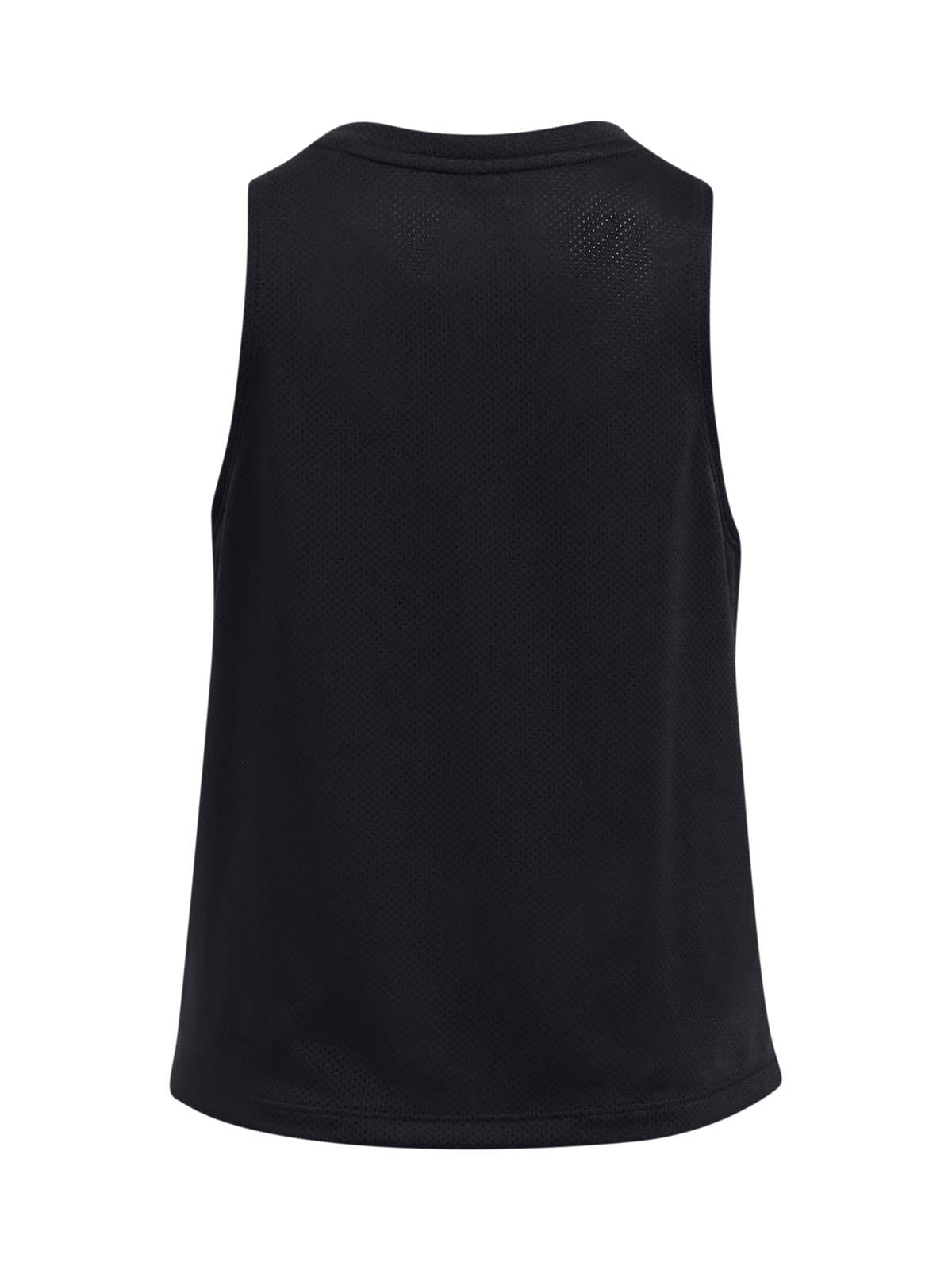 POLERA SIN MANGASS DE ENTENAMIENTO  NIÑA TECH MESH NEGRO UA - 2