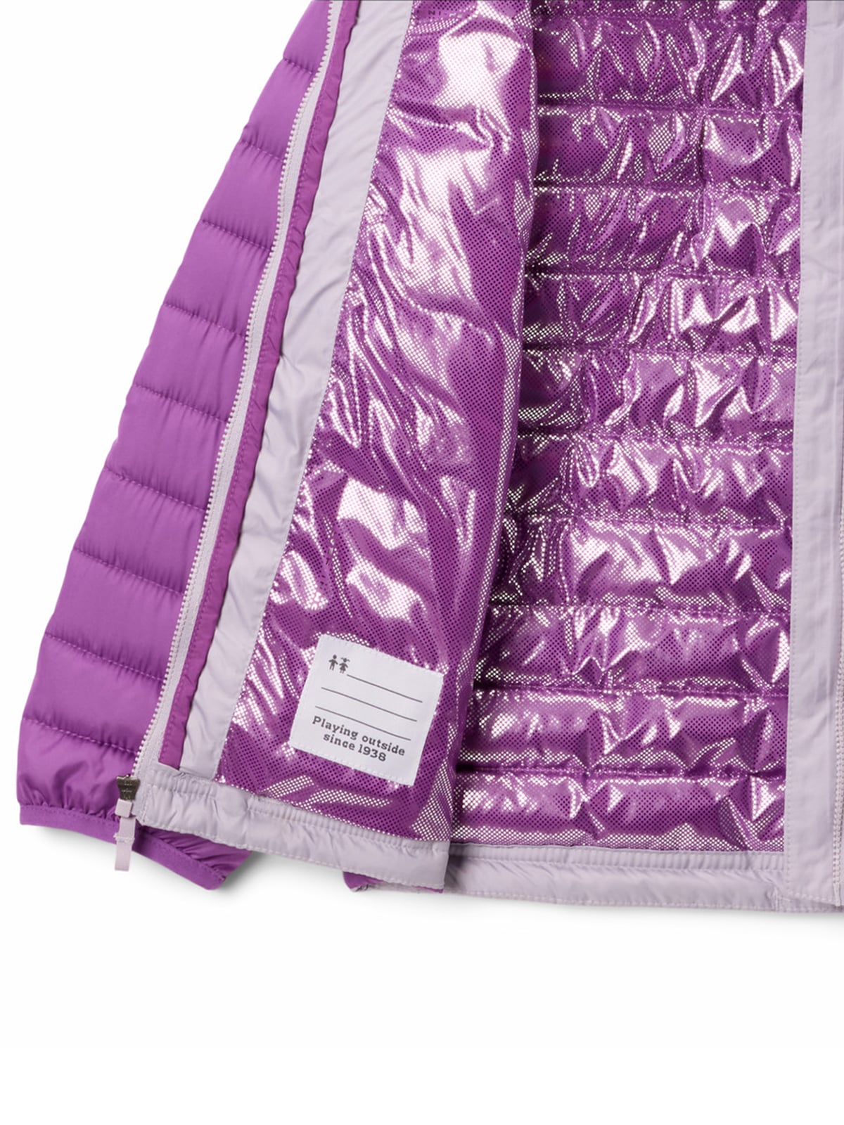 PARKA NIÑA POWDER LITE II HOOD MORADO COLUMBIA - 2