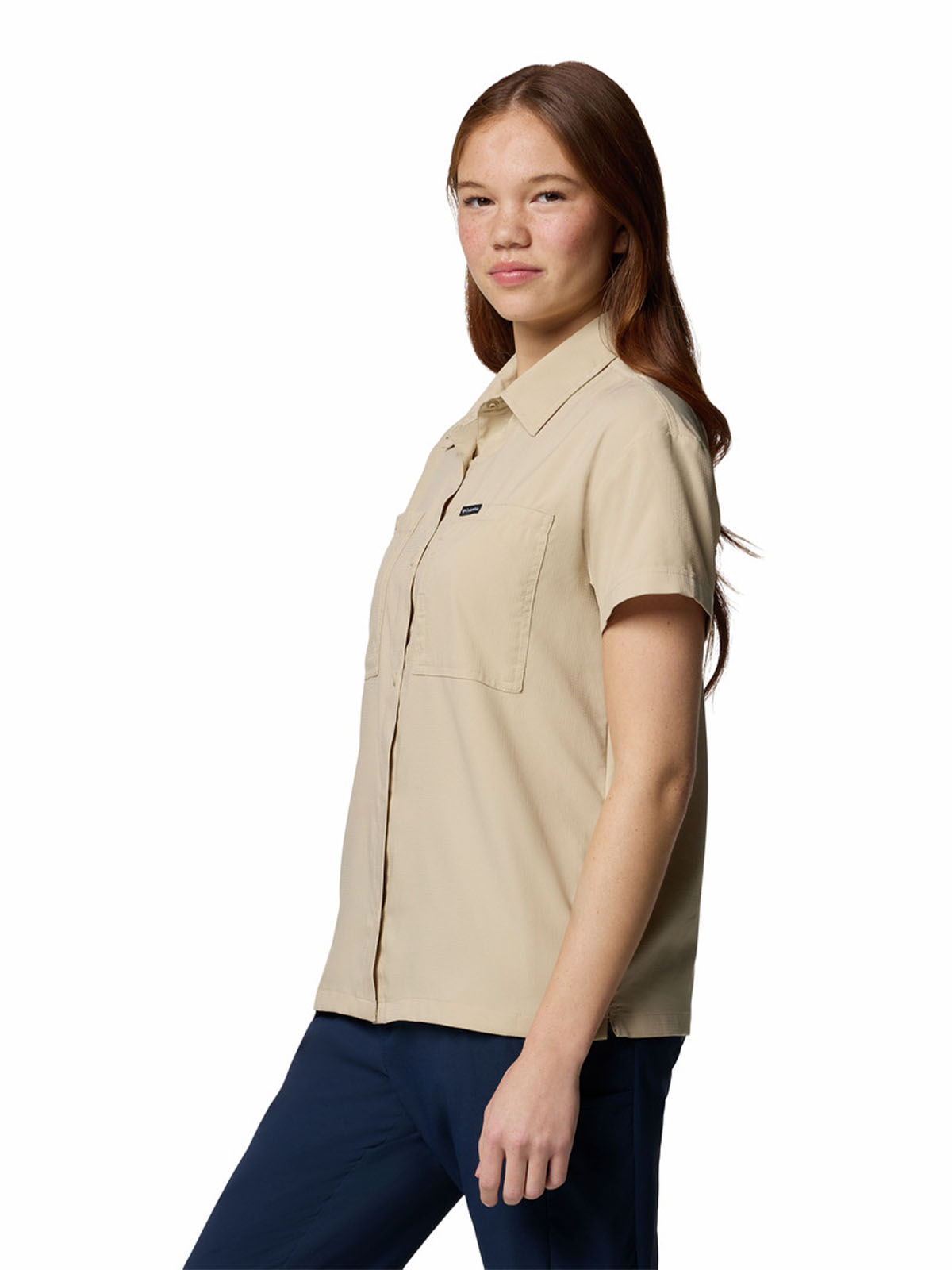 CAMISA M/C MUJER SILVER RIDGE UTILITY BEIGE COLUMBIA - 2