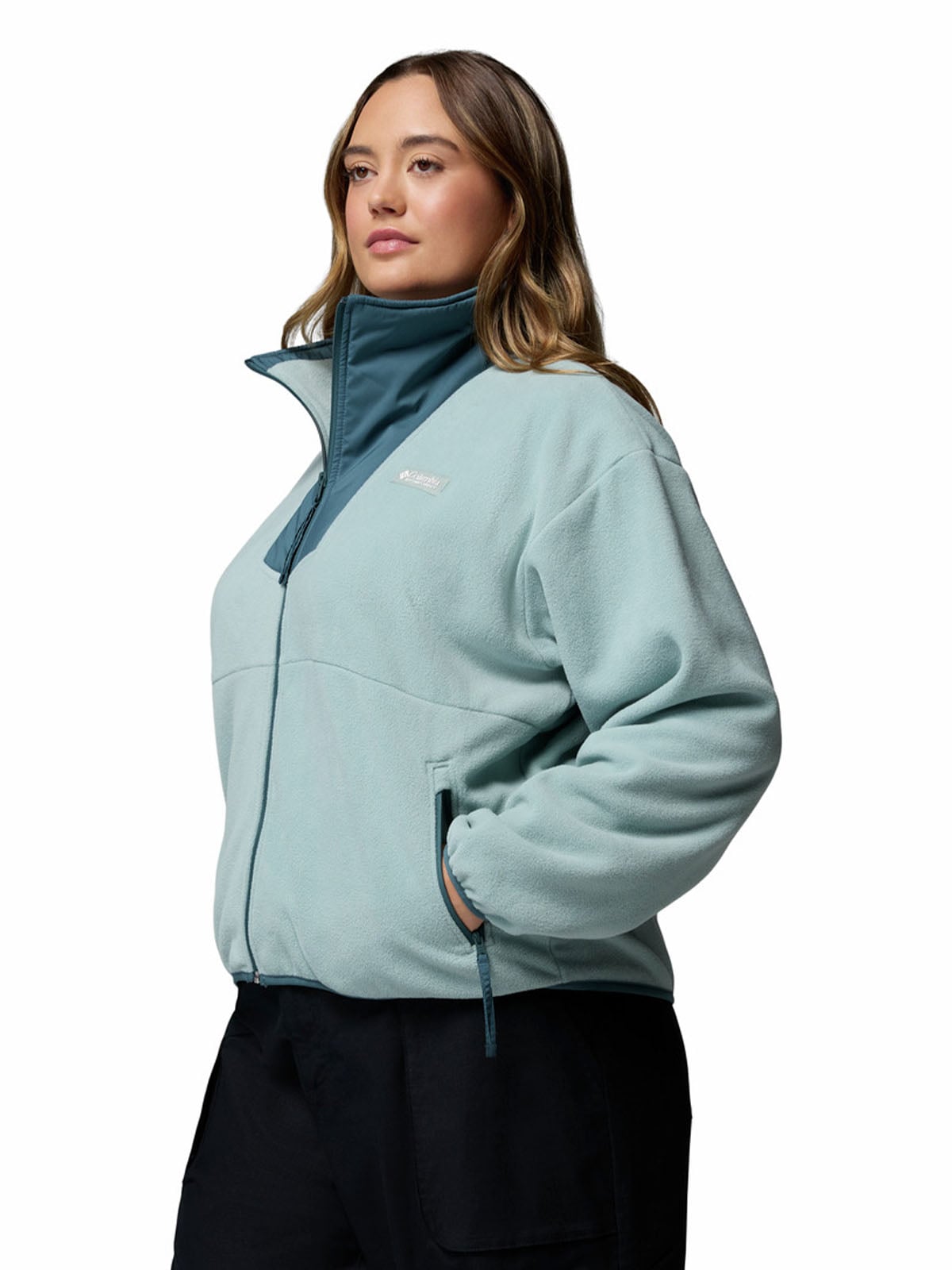 POLAR MUJER SEQUOIA GROVE FULL ZIP CELESTE COLUMBIA - 2