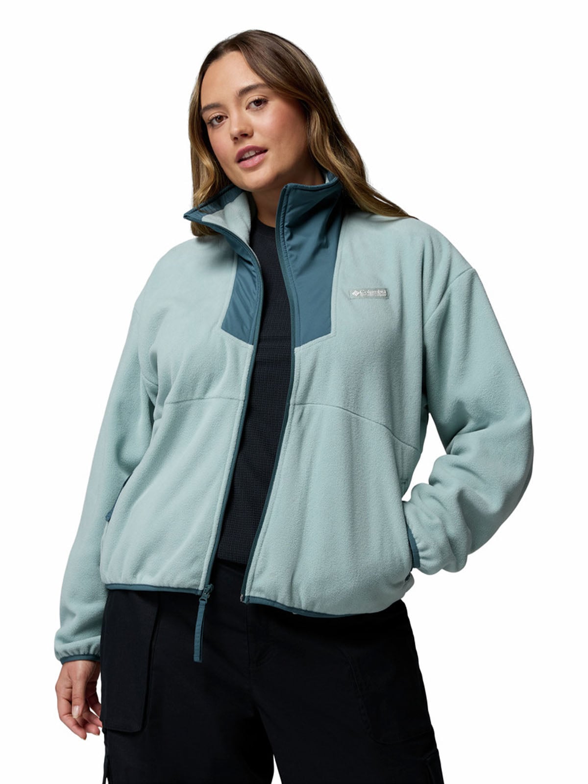 POLAR MUJER SEQUOIA GROVE FULL ZIP CELESTE COLUMBIA - 4