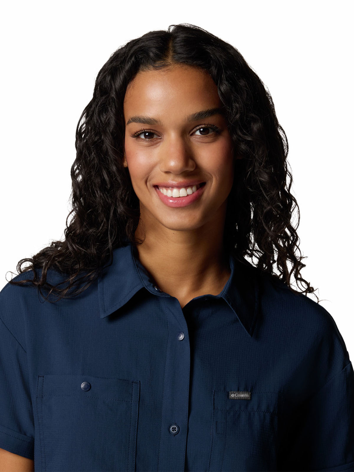 CAMISA M/C MUJER SILVER RIDGE UTILITY AZUL COLUMBIA - 4