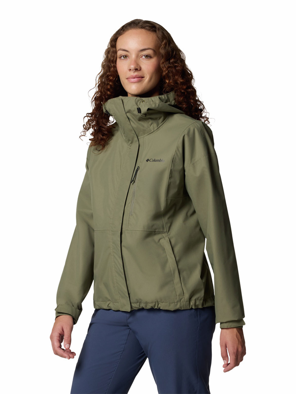 IMPERMEABLE MUJER HIKEBOUND II GRIS COLUMBIA - 2