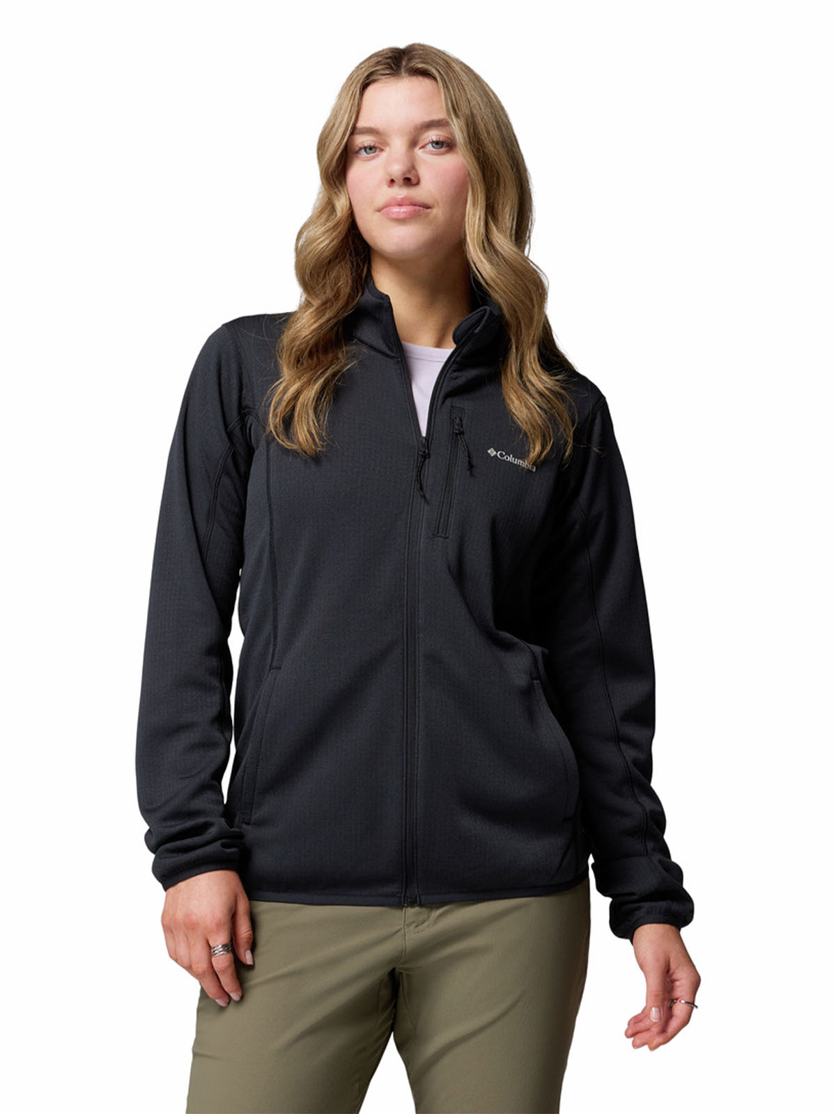 POLAR MUJER ESSENTIAL HIKE GRID NEGRO COLUMBIA - 1