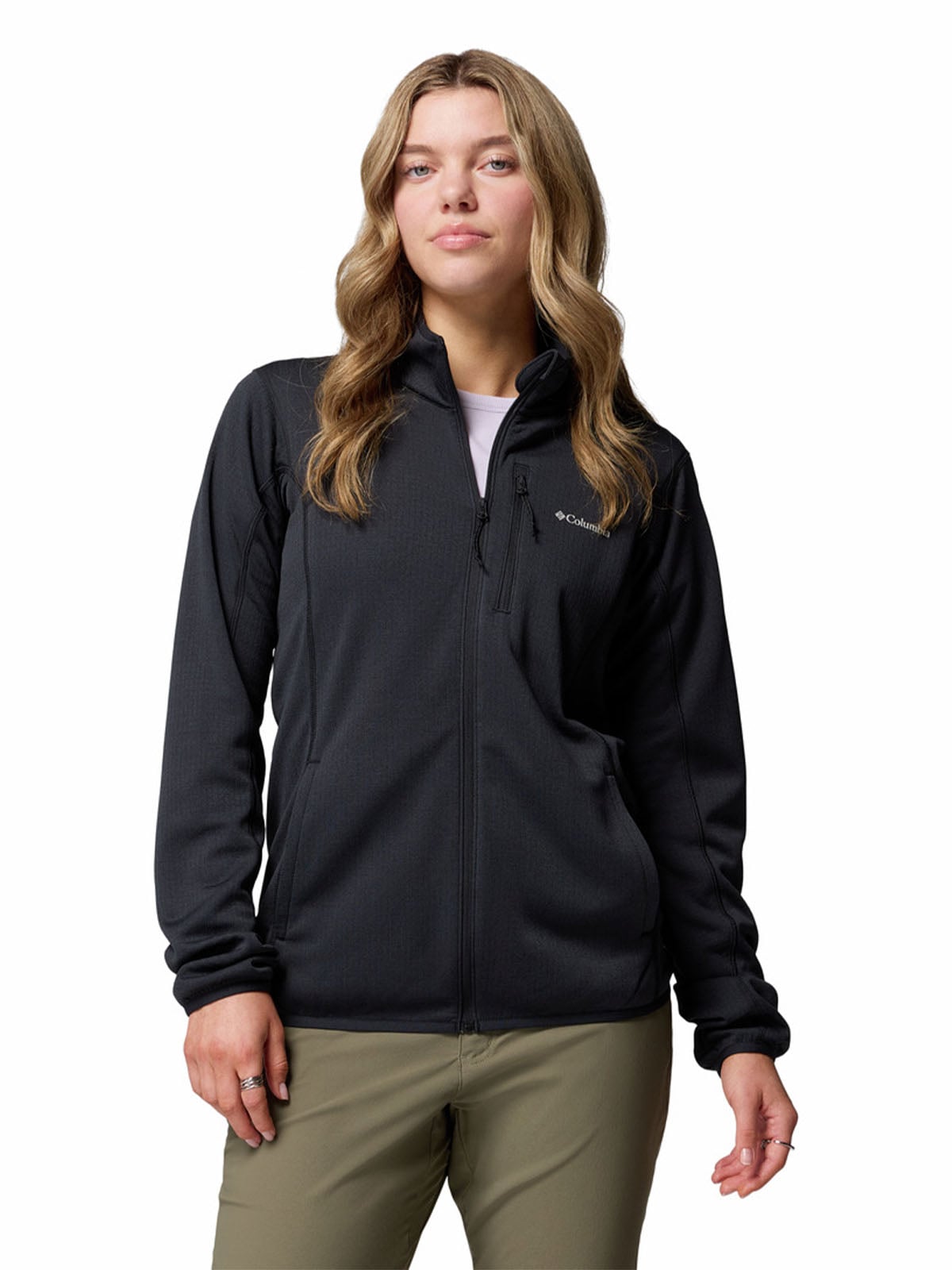 POLAR MUJER ESSENTIAL HIKE GRID NEGRO COLUMBIA - 1