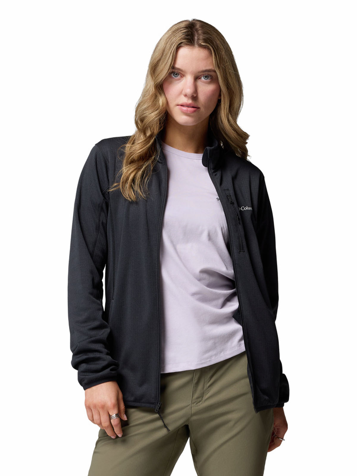 POLAR MUJER ESSENTIAL HIKE GRID NEGRO COLUMBIA - 4