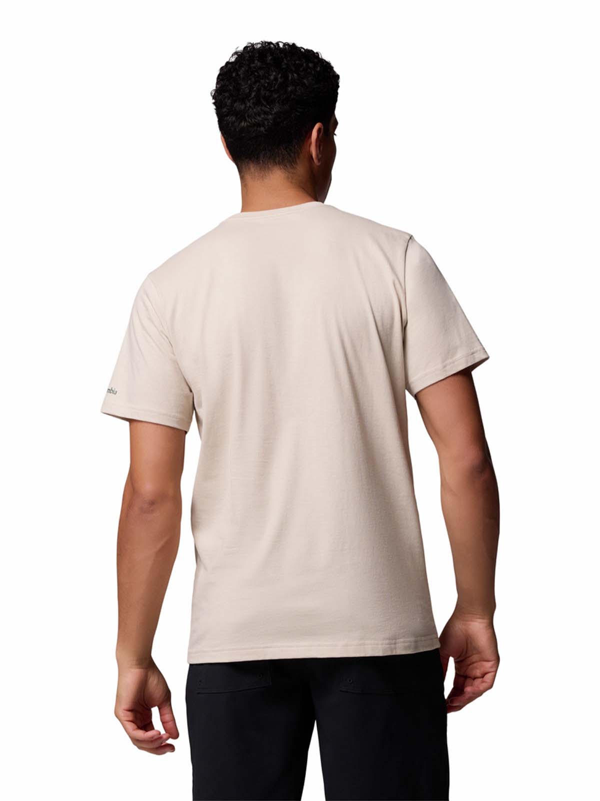 POLERA M/C HOMBRE CSC SEASONAL LOGO GRIS COLUMBIA - 4
