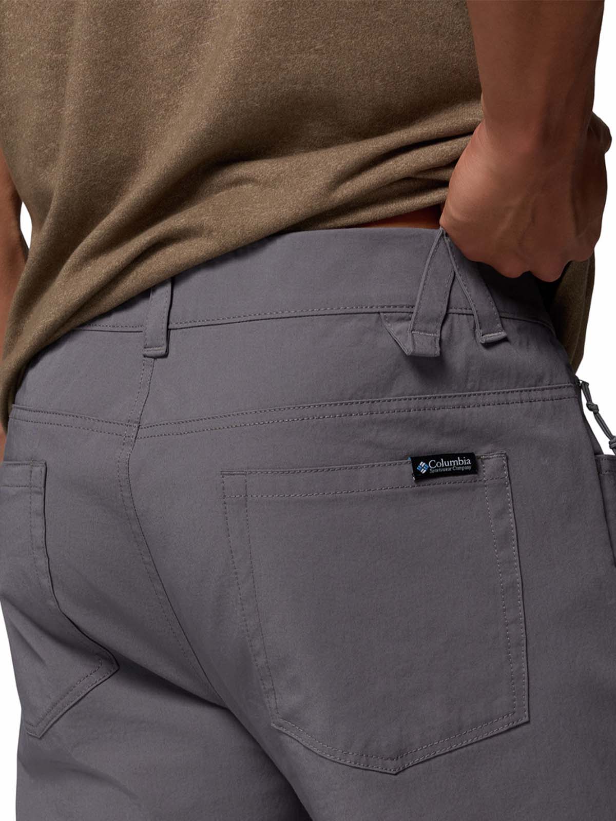 PANTALON HOMBRE ROC 5 POCKET GRIS COLUMBIA - 5