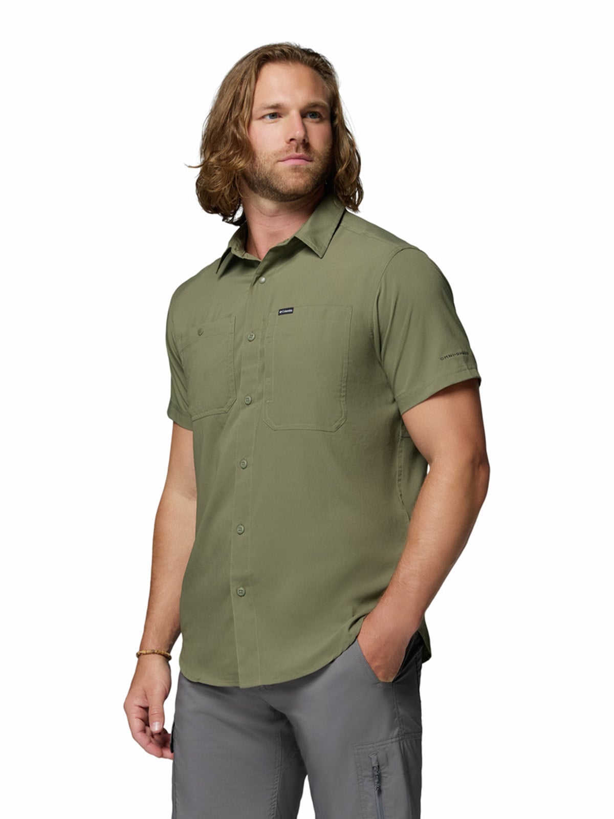 CAMISA M/C HOMBRE SILVER RIDGE UTILITY GRIS COLUMBIA - 2