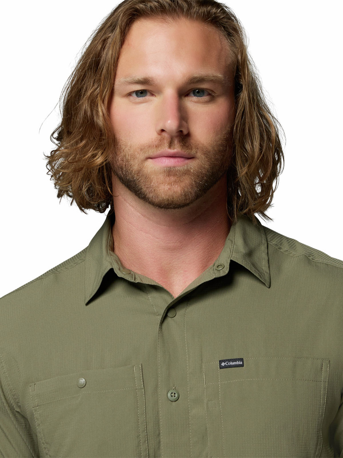 CAMISA M/C HOMBRE SILVER RIDGE UTILITY GRIS COLUMBIA - 4