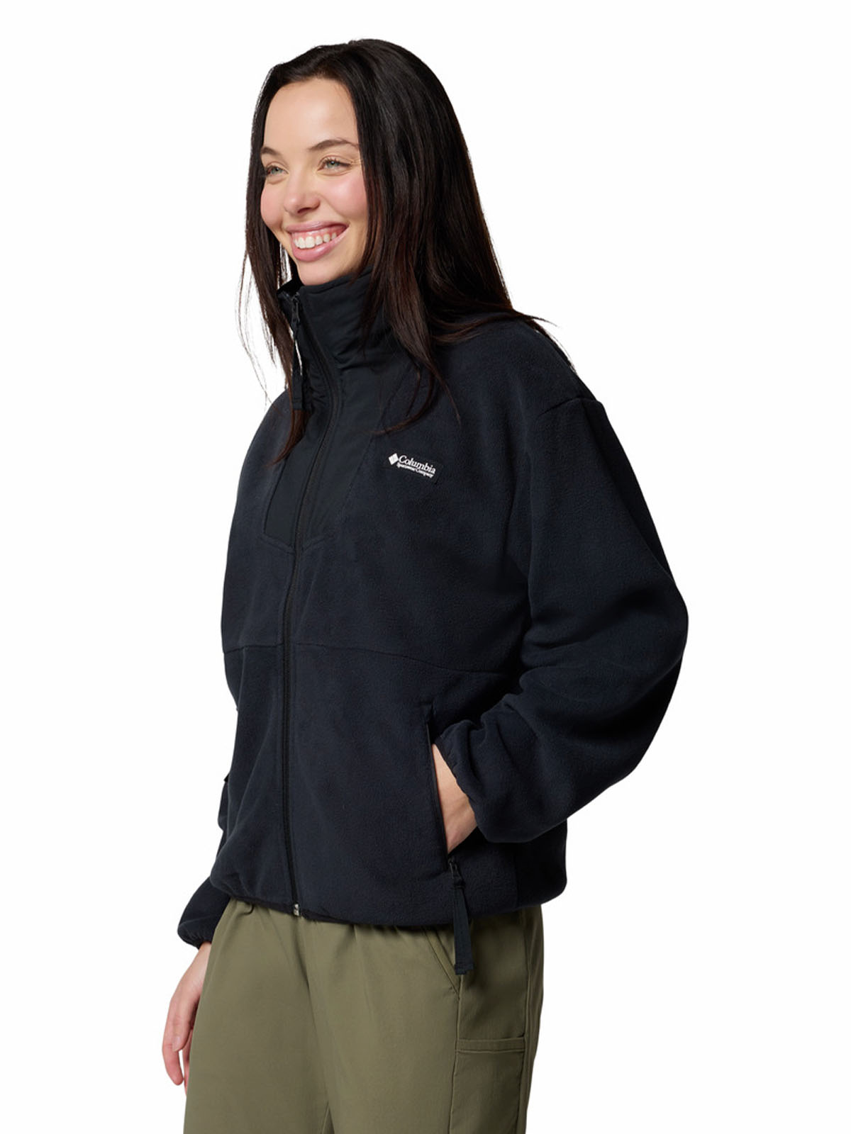 POLAR MUJER SEQUOIA GROVE FULL ZIP NEGRO COLUMBIA - 2