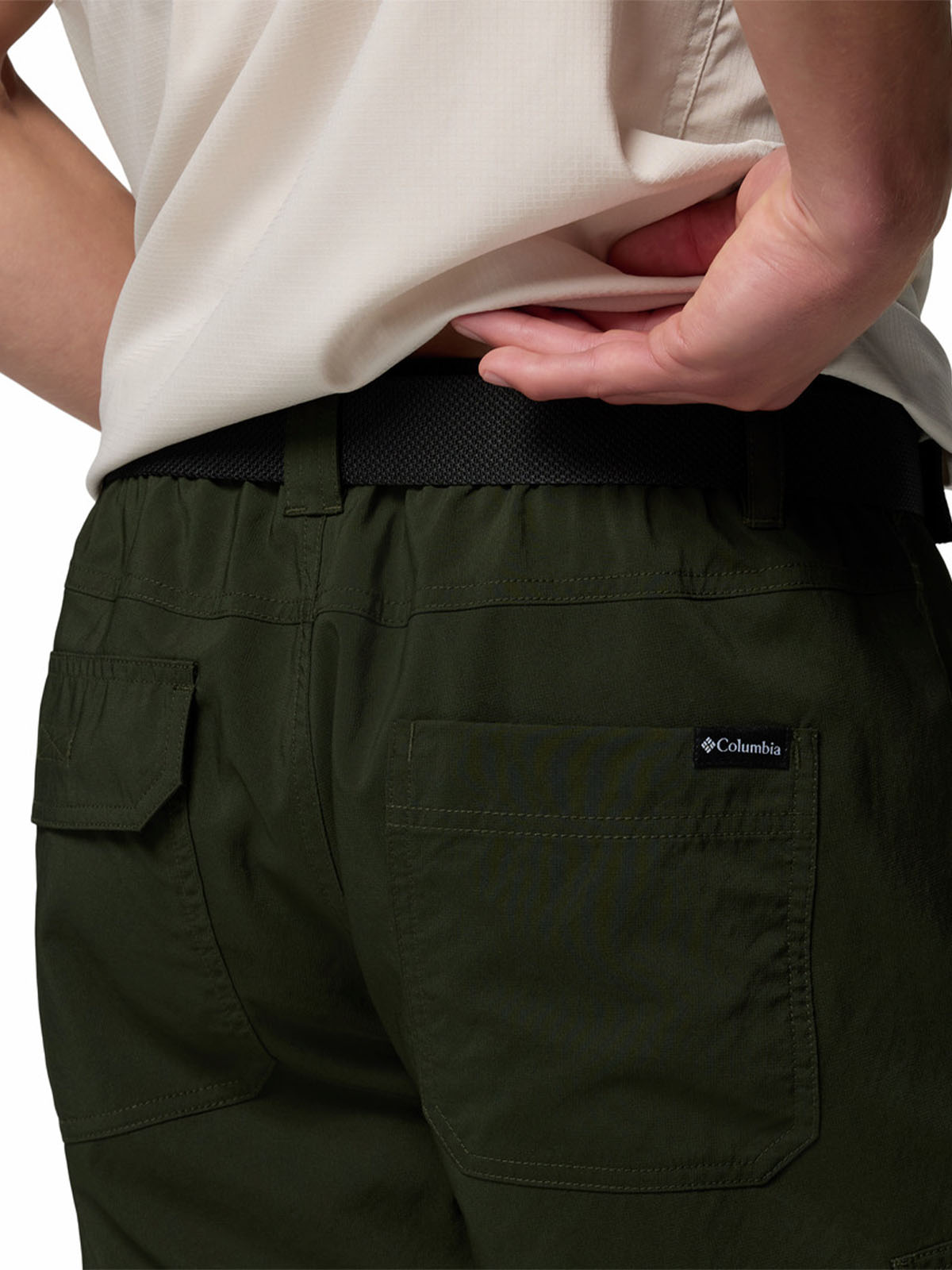 SHORT HOMBRE SILVER RIDGE CARGO VERDE COLUMBIA - 4