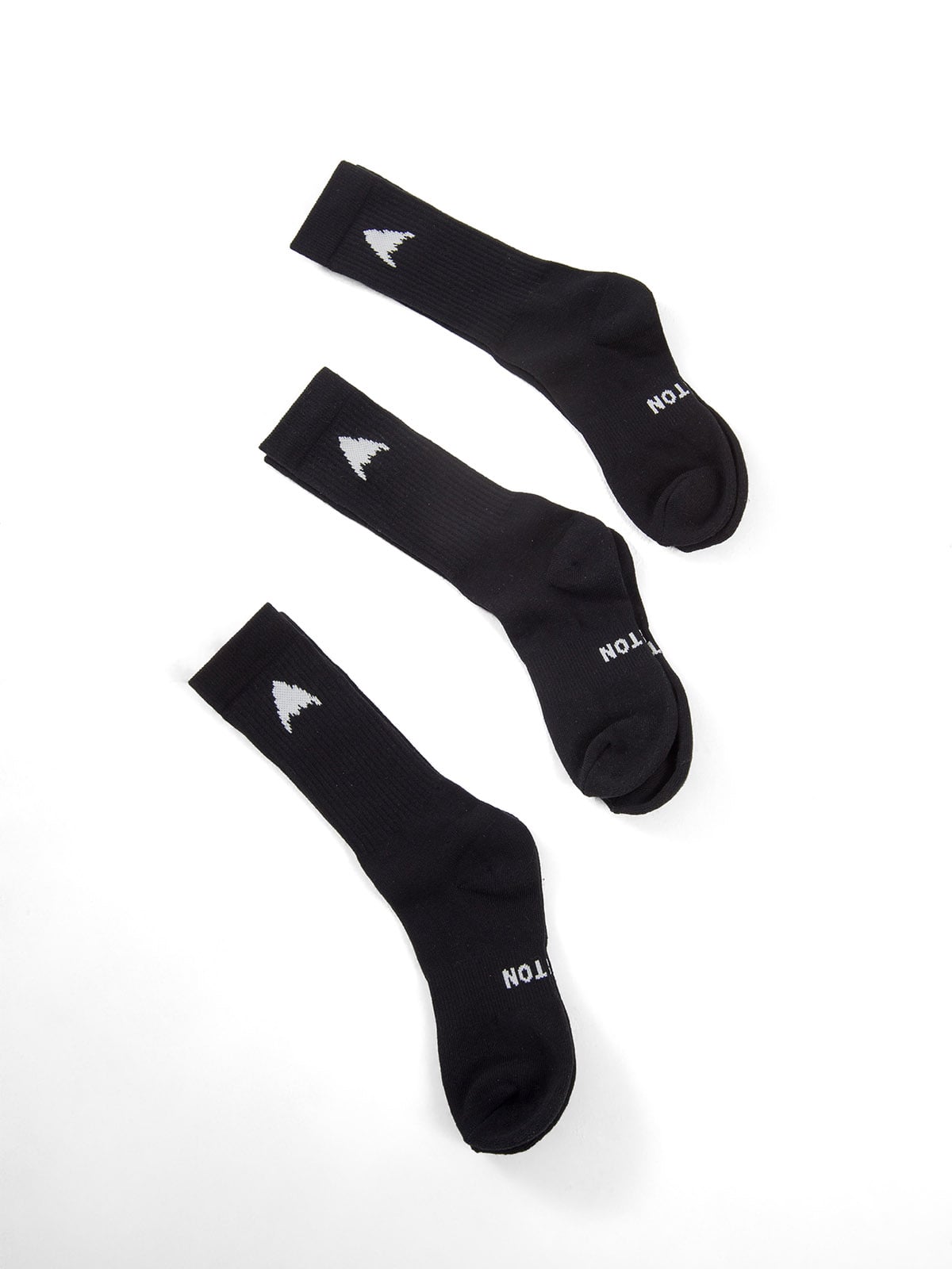 PACK 3 CALCETINES UNISEX CREW SOCKS NEGRO BURTON - 1