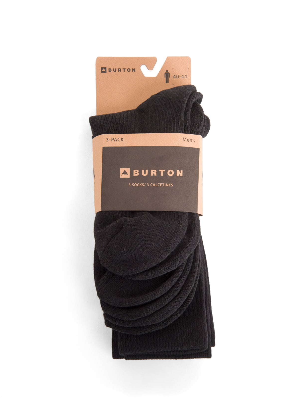 PACK 3 CALCETINES UNISEX CREW SOCKS NEGRO BURTON - 2