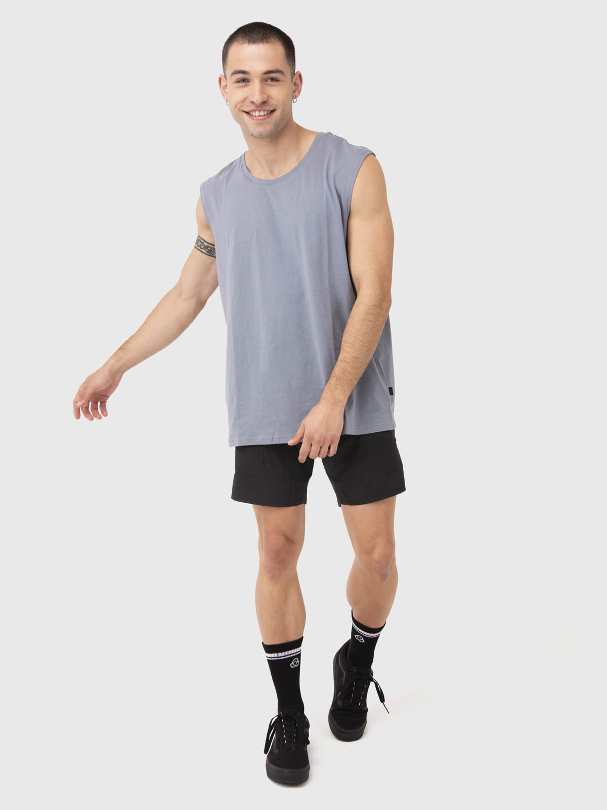 POLERA HOMBRE SLEEVELESS GRIS BSOUL - 4