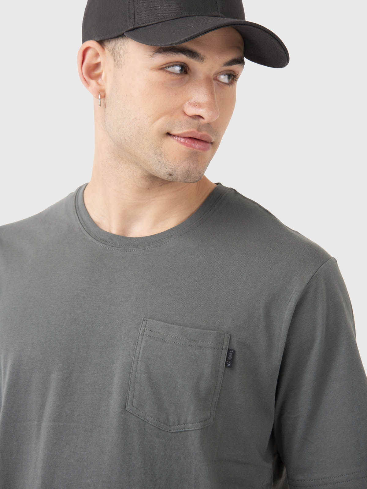 POLERA HOMBRE POCKET T-SHIRT VERDE BSOUL - 5
