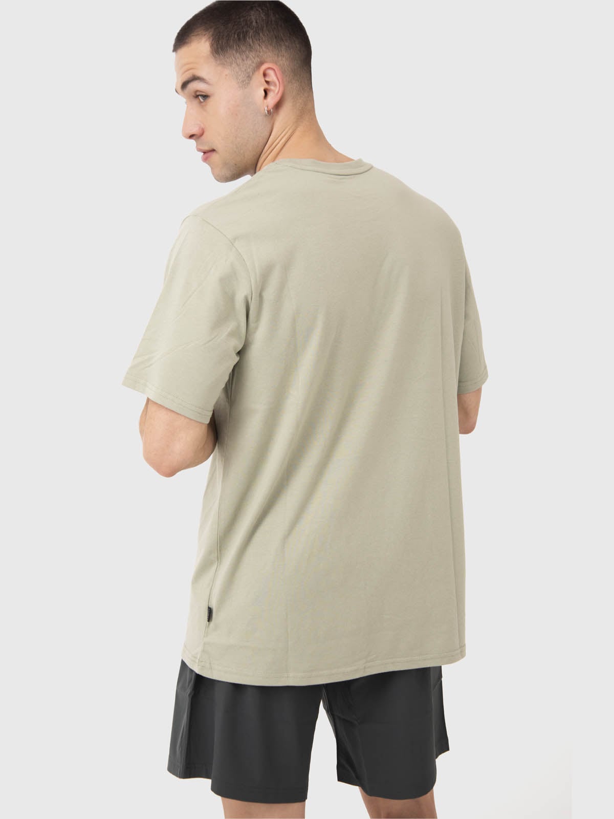 POLERA HOMBRE PRINTED T-SHIRT VERDE CLARO BSOUL - 4