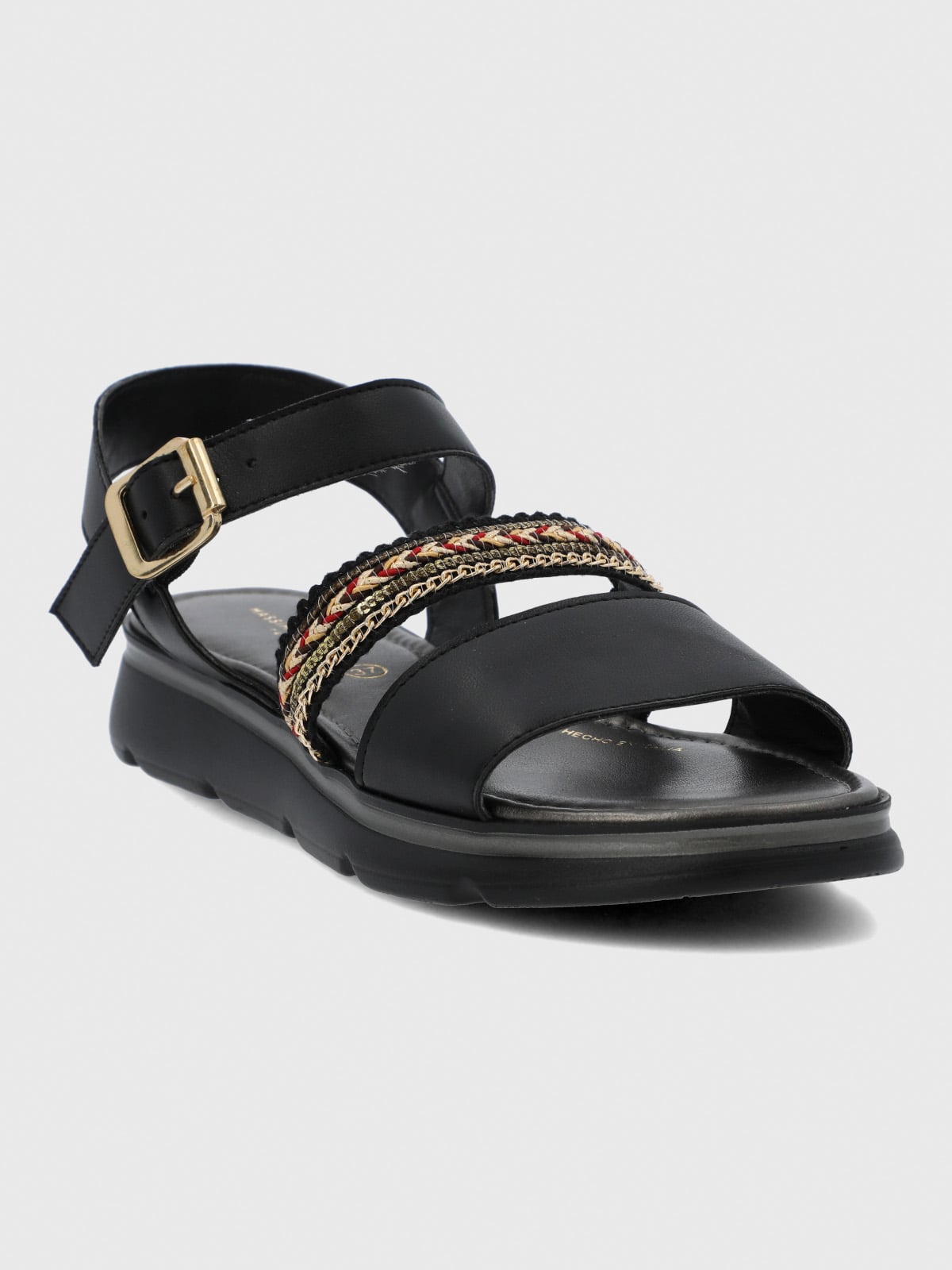 SANDALIA CERUTTI MUJER SAMBUCIA NEGRA HUSH PUPPIES - 2