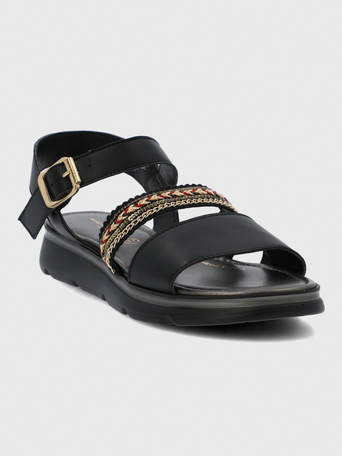 SANDALIA CERUTTI MUJER SAMBUCIA NEGRA HUSH PUPPIES - 2