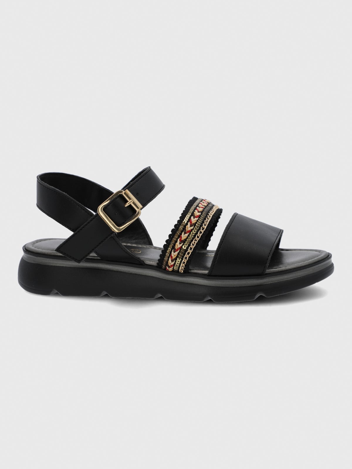 SANDALIA CERUTTI MUJER SAMBUCIA NEGRA HUSH PUPPIES - 4
