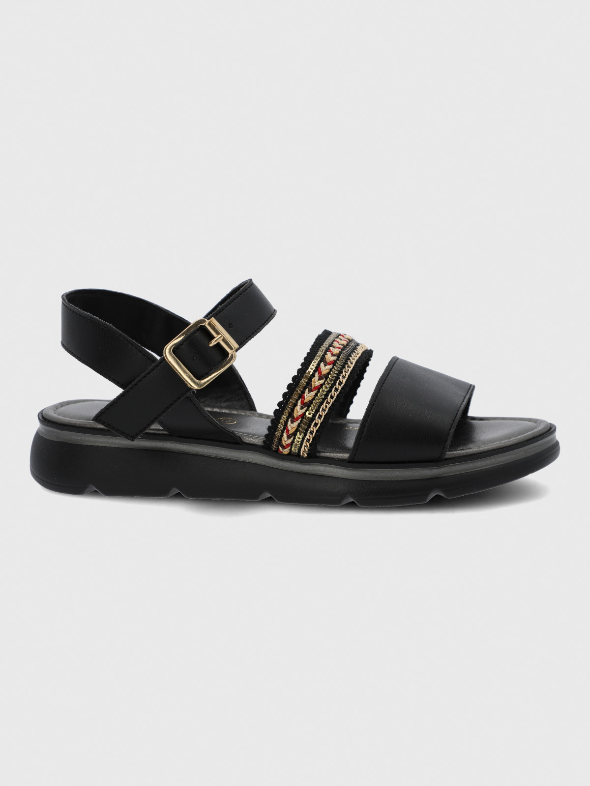 SANDALIA CERUTTI MUJER SAMBUCIA NEGRA HUSH PUPPIES - 4