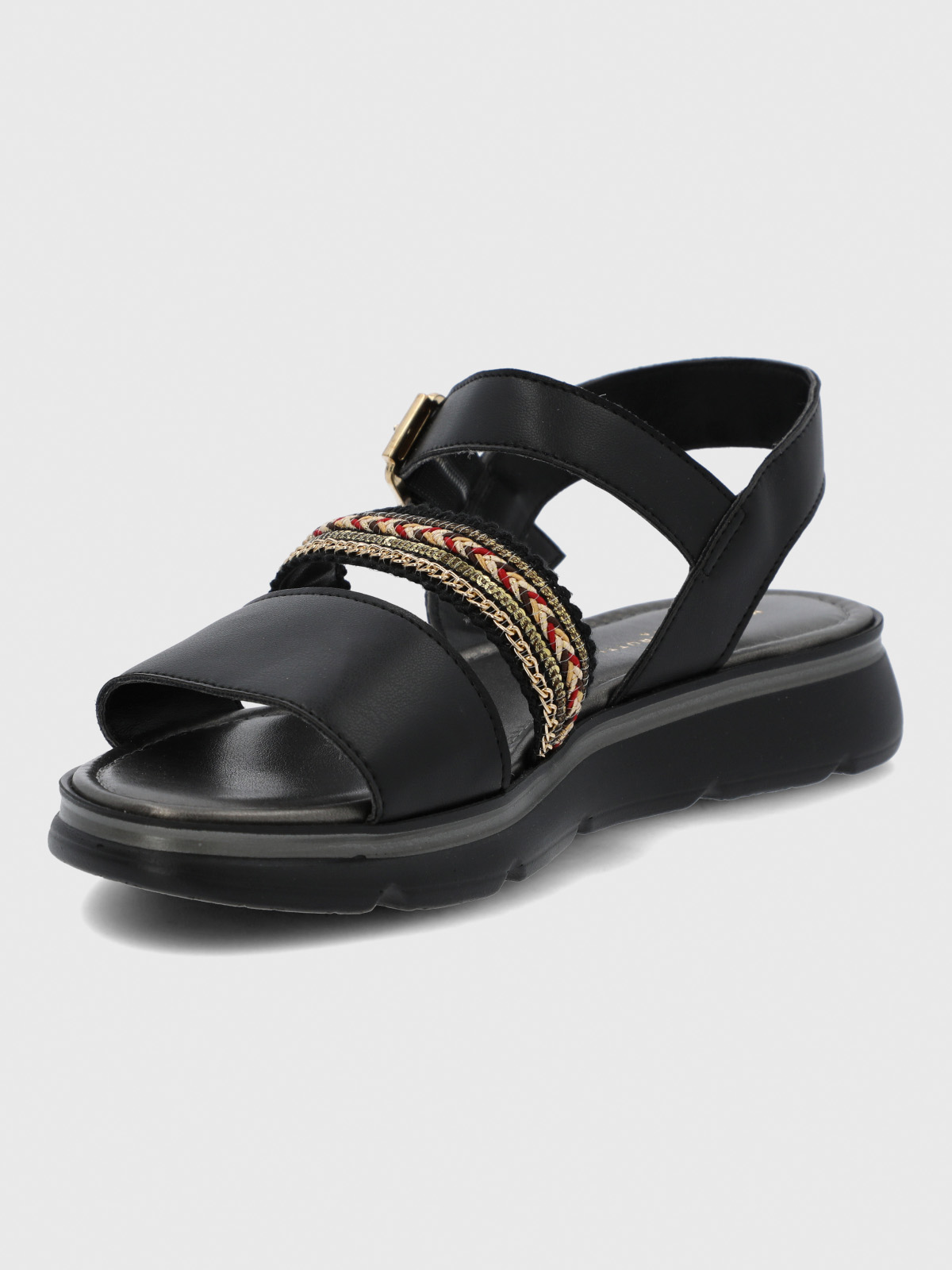 SANDALIA CERUTTI MUJER SAMBUCIA NEGRA HUSH PUPPIES - 6
