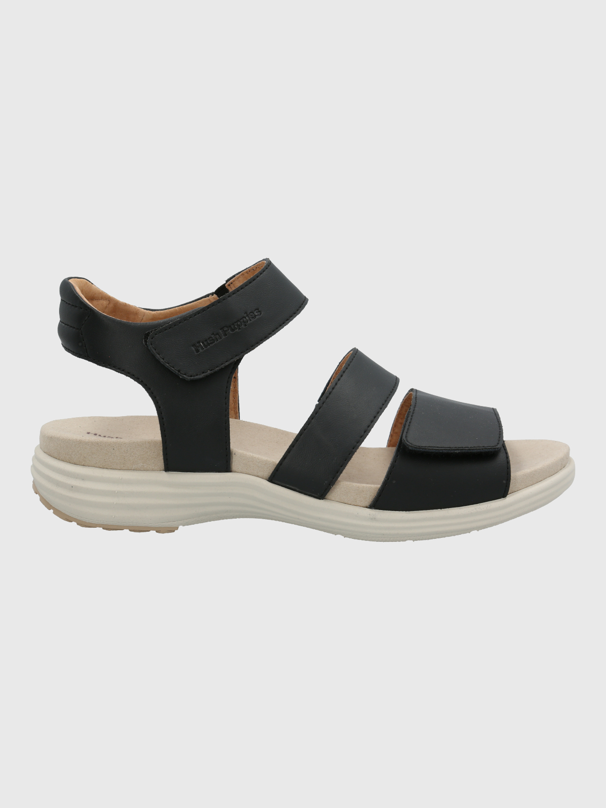 SANDALIA CUERO MUJER LORRY MULTI NEGRA HUSH PUPPIES - 2