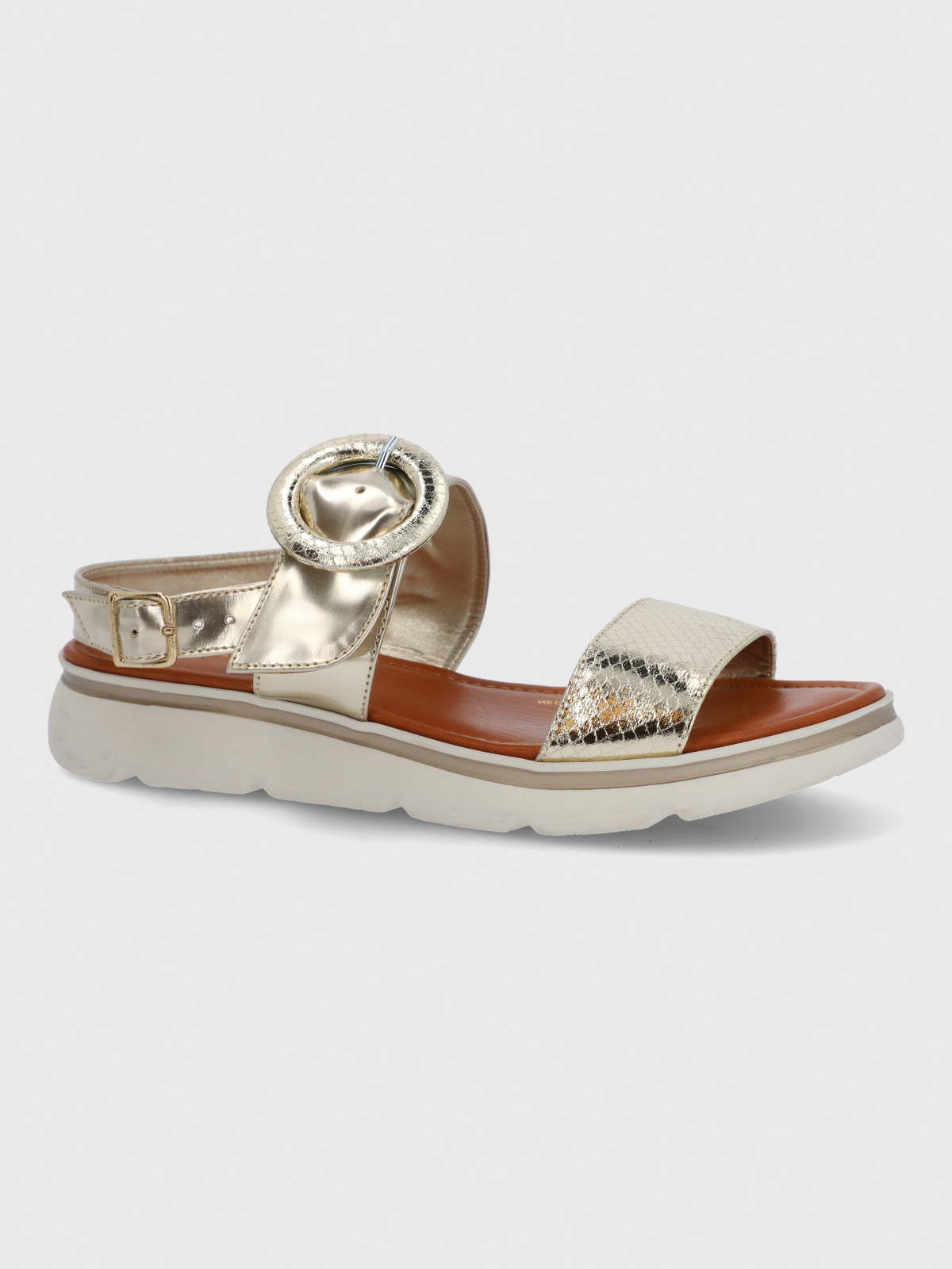 SANDALIA CERUTTI MUJER DIRILLO METALIZADA HUSH PUPPIES - 1