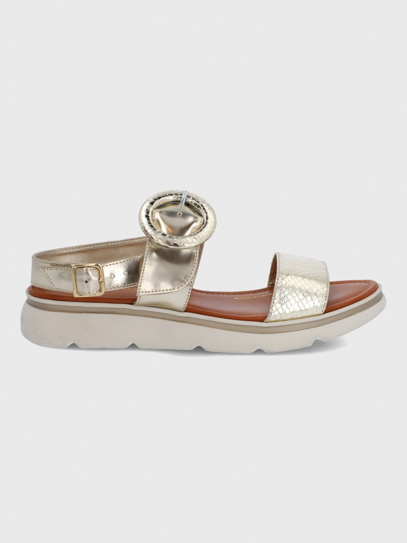 SANDALIA CERUTTI MUJER DIRILLO METALIZADA HUSH PUPPIES - 4