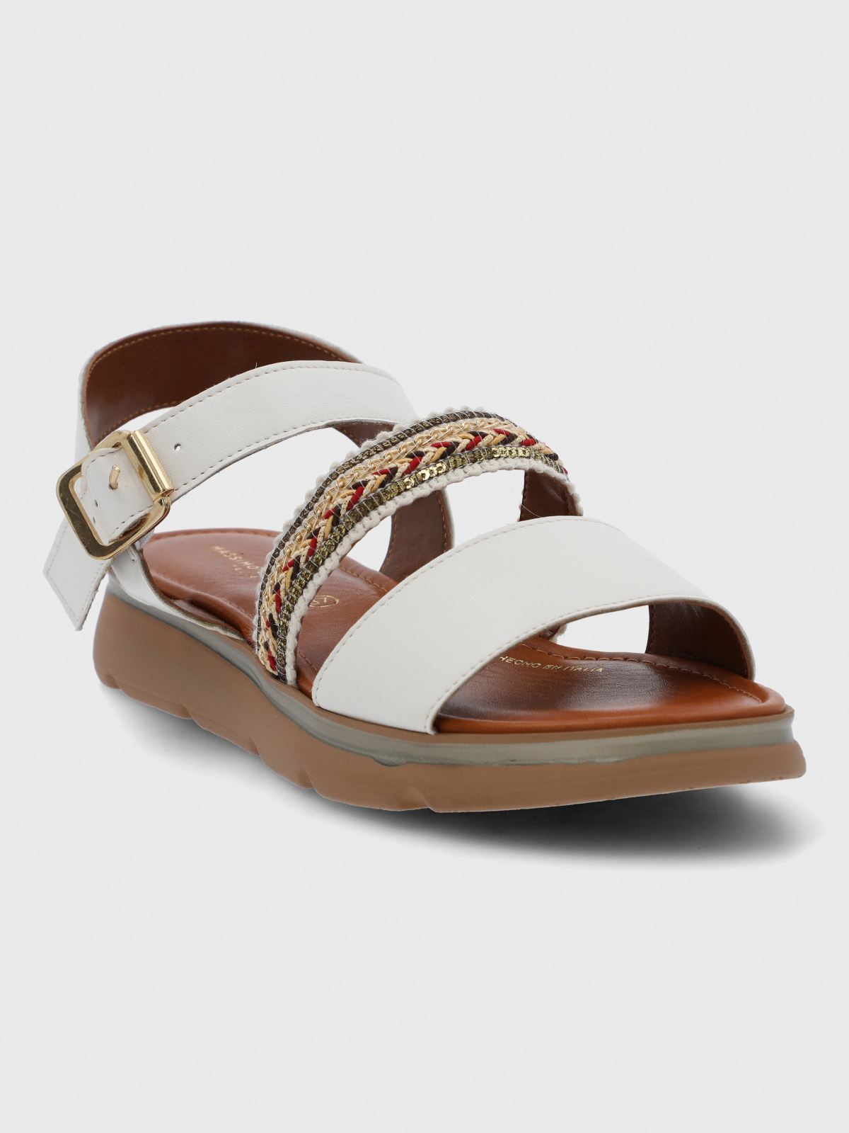 SANDALIA CERUTTI MUJER SAMBUCIA BLANCA HUSH PUPPIES - 2