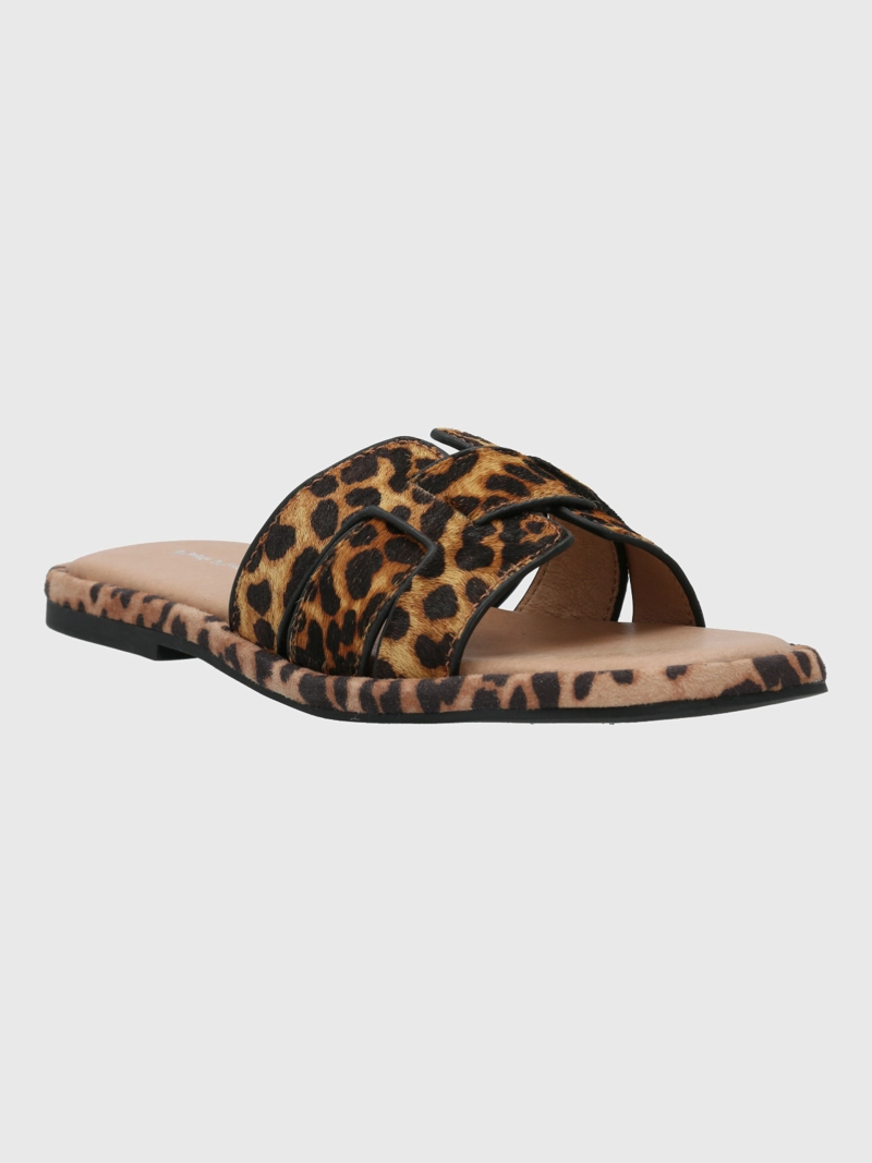 SANDALIA CUERO MUJER ANTIBES ANIMAL PRINT HUSH PUPPIES - 1