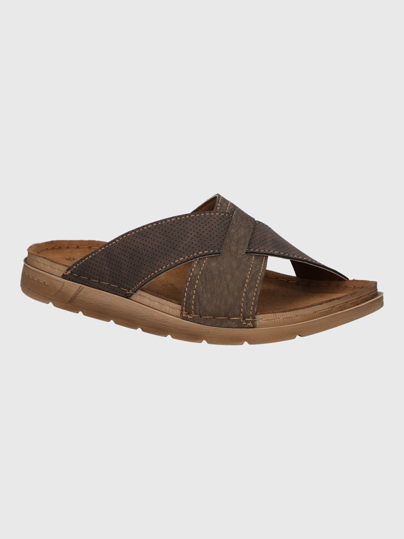 HUSH-PUPPIES SANDALIA ZURU HOMBRE CAFE  HUSH PUPPIES