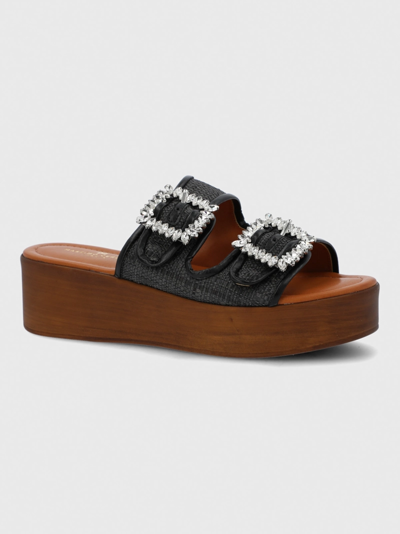 HUSH-PUPPIES SANDALIA CERUTTI MUJER MULINI NEGRA HUSH PUPPIES