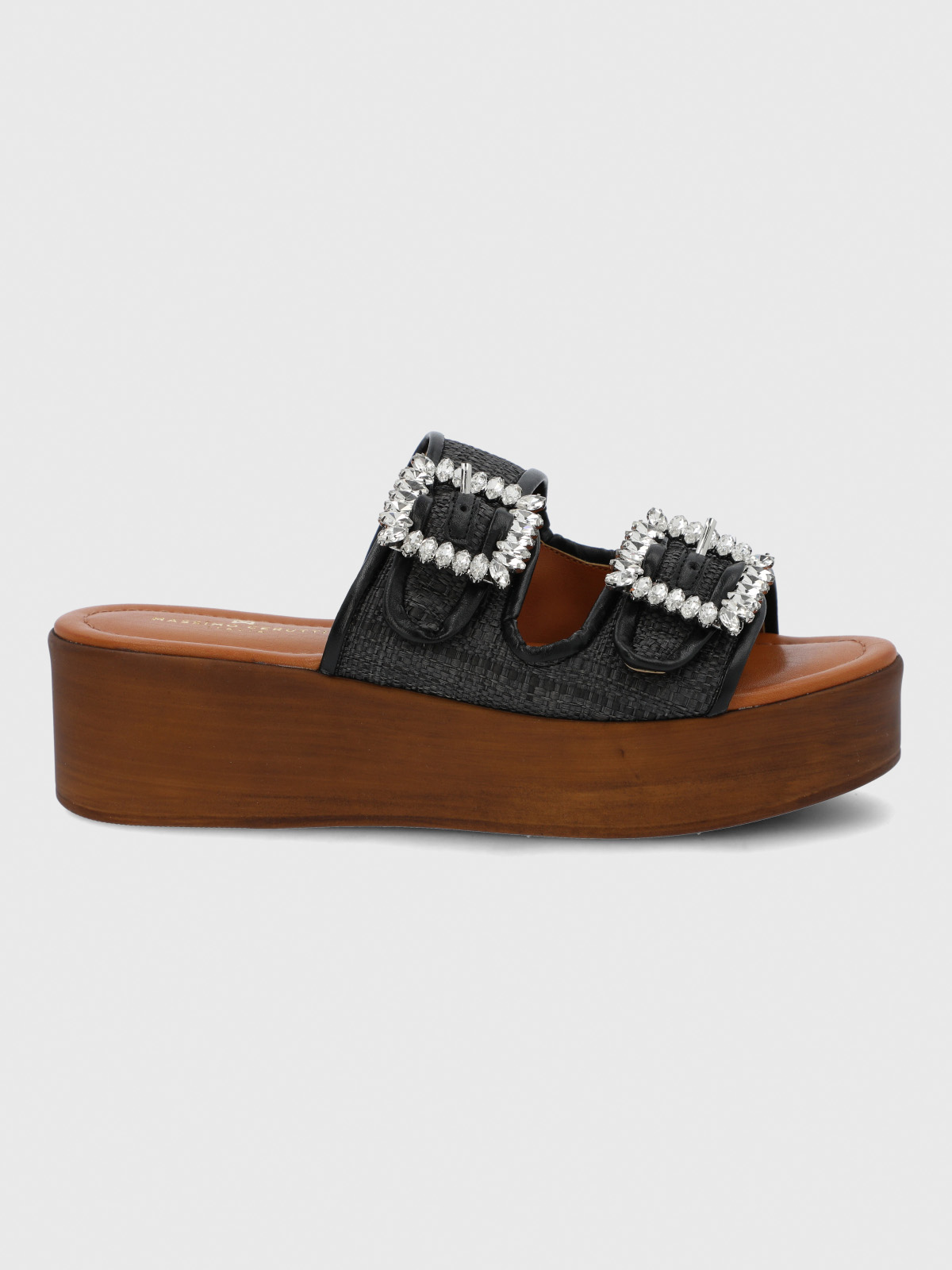 SANDALIA CERUTTI MUJER MULINI NEGRA HUSH PUPPIES - 4
