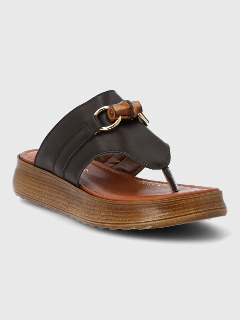 SANDALIA CERUTTI MUJER VICINALE CAFE  HUSH PUPPIES - 2