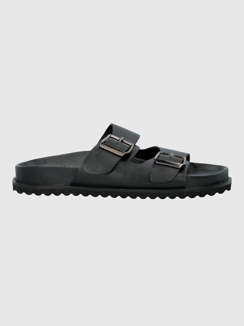 SANDALIA CUERO MUJER VARANA NEGRA HUSH PUPPIES - 2