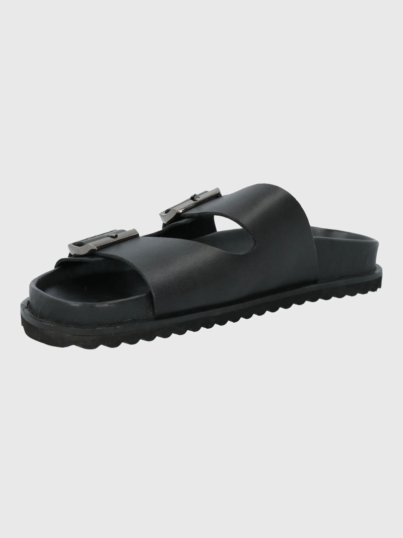 SANDALIA CUERO MUJER VARANA NEGRA HUSH PUPPIES - 5