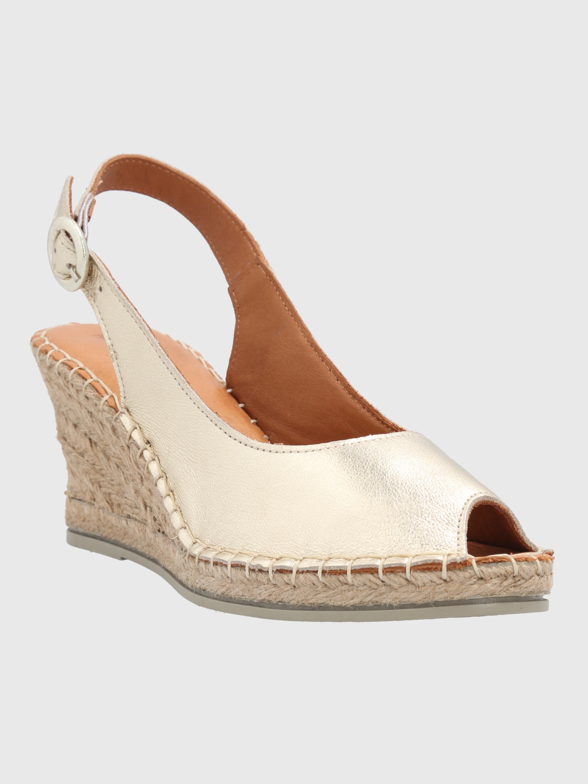 HUSH-PUPPIES SANDALIA CUERO MUJER TOPE METALIZADA HUSH PUPPIES