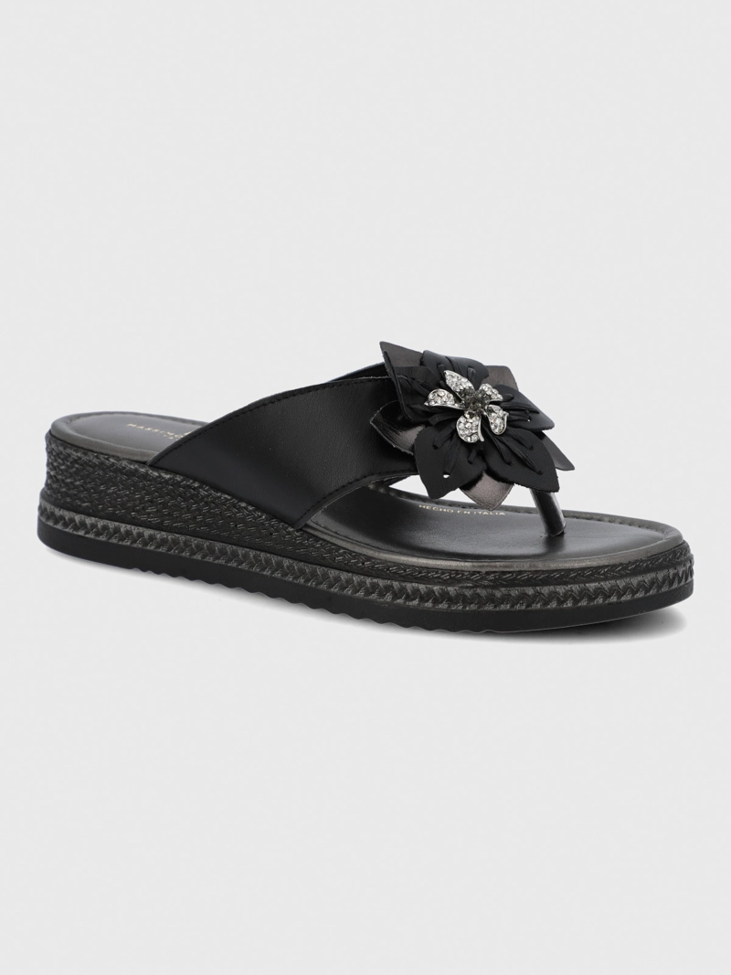 SANDALIA CERUTTI MUJER CIPRESSI NEGRA HUSH PUPPIES - 1
