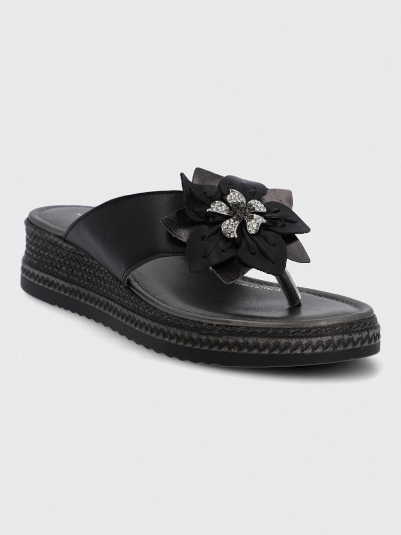 SANDALIA CERUTTI MUJER CIPRESSI NEGRA HUSH PUPPIES - 2