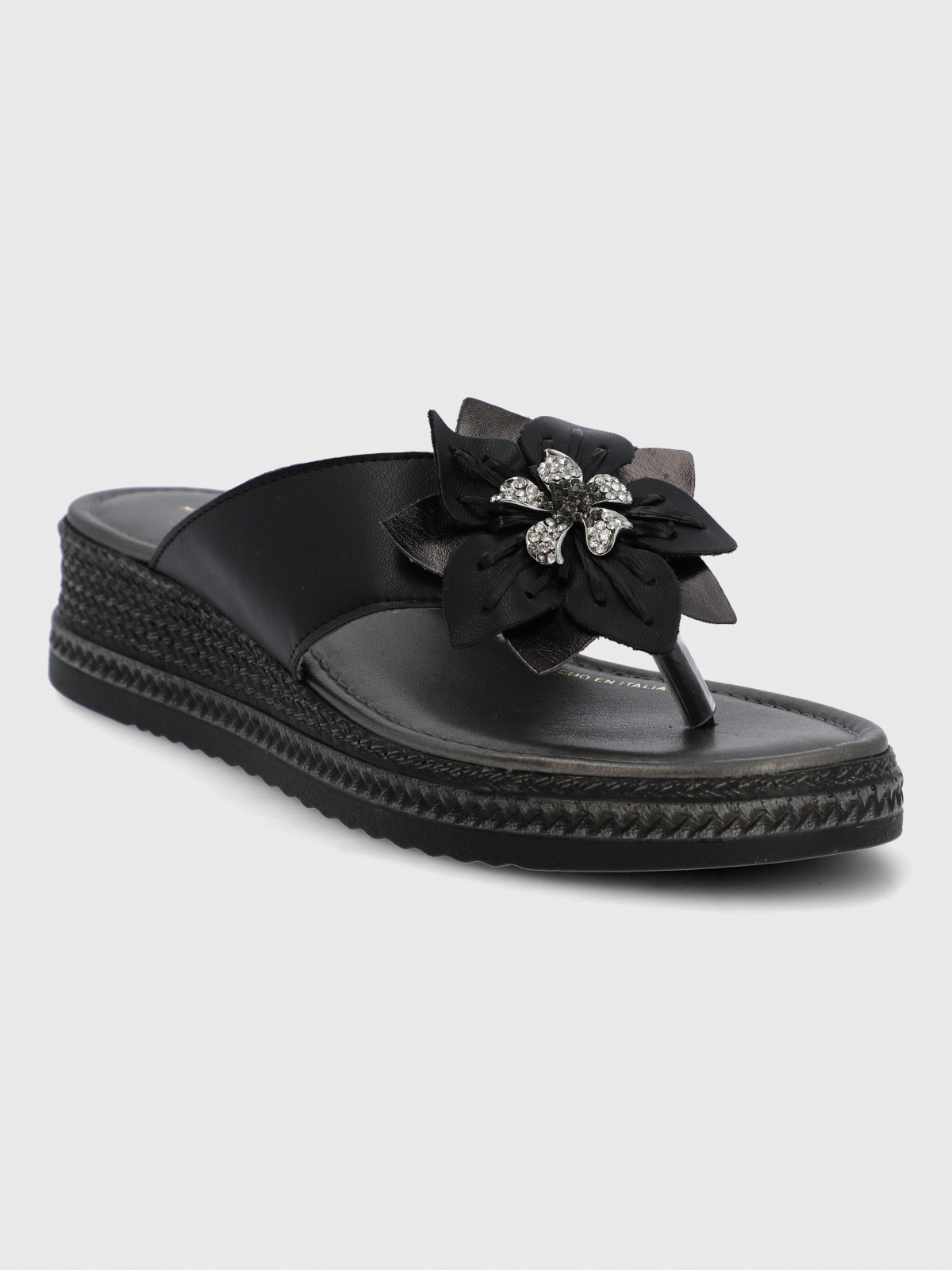 SANDALIA CERUTTI MUJER CIPRESSI NEGRA HUSH PUPPIES - 2