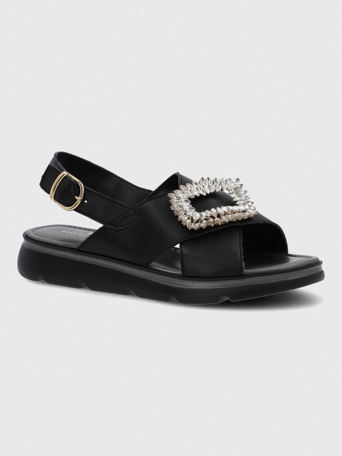 SANDALIA CERUTTI MUJER GULLO NEGRA HUSH PUPPIES - 1