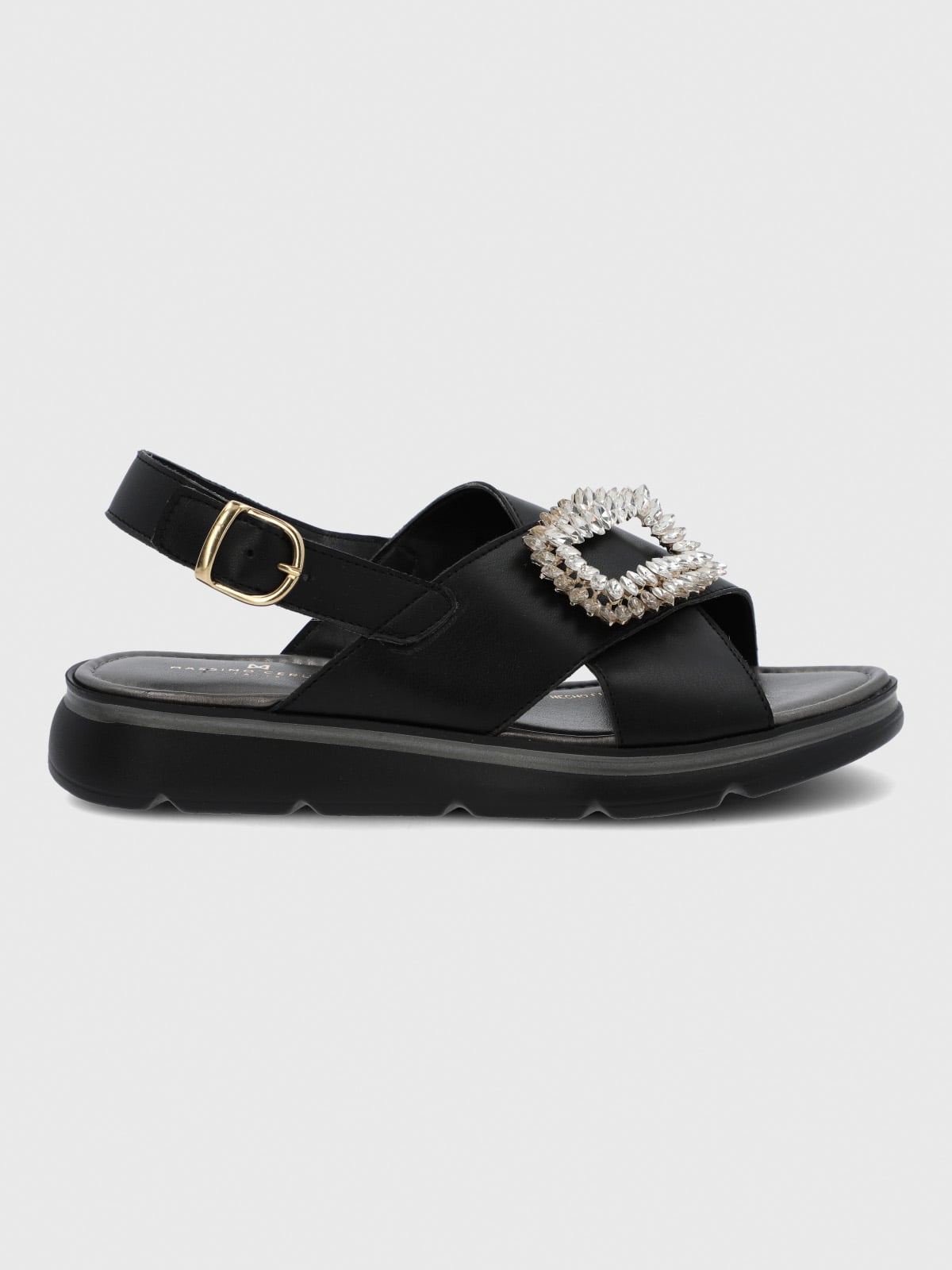 SANDALIA CERUTTI MUJER GULLO NEGRA HUSH PUPPIES - 4