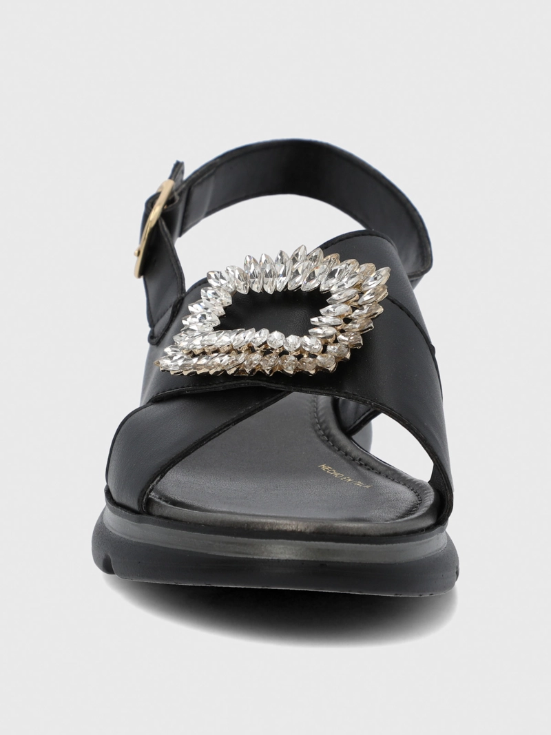SANDALIA CERUTTI MUJER GULLO NEGRA HUSH PUPPIES - 5