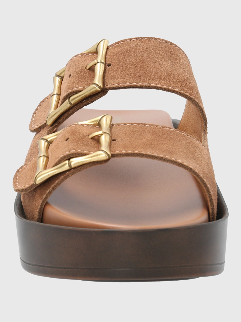 SANDALIA CUERO MUJER TABITHA CAFE  HUSH PUPPIES - 4